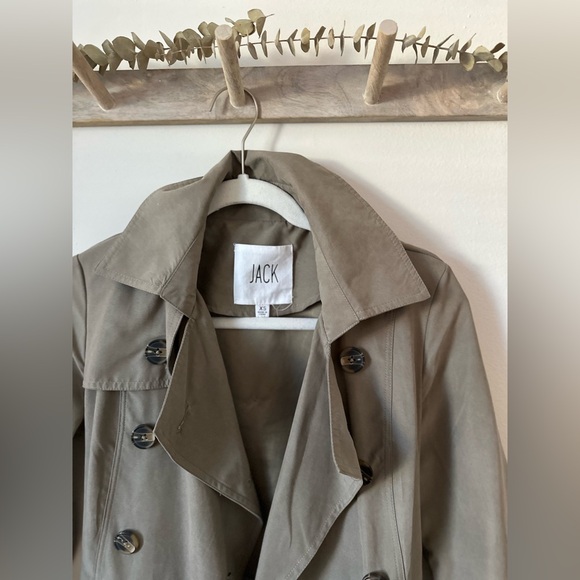 Jack by BB Dakota Neutral Trenchcoat in Taupe Size XS - Picture 2 of 8